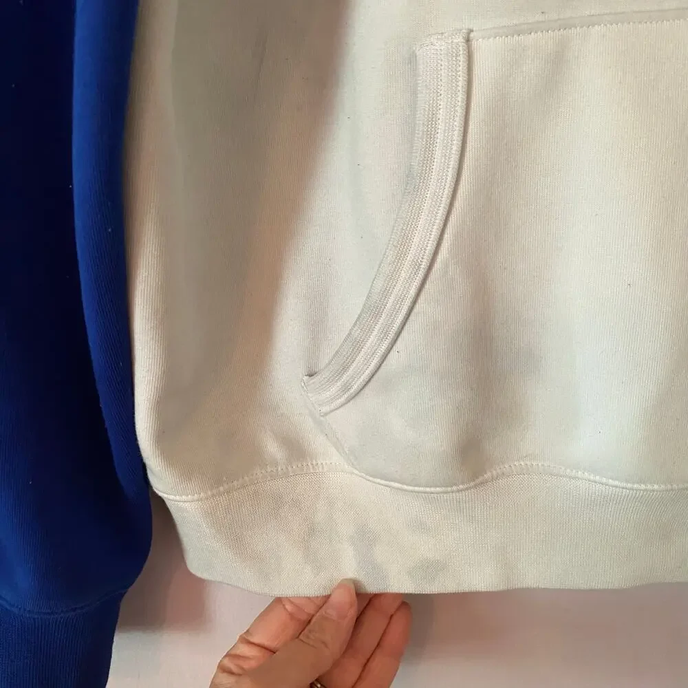 Polo Ralph Lauren Color Blocked Blue Yellow White Polo Logo Quarter Zip Large